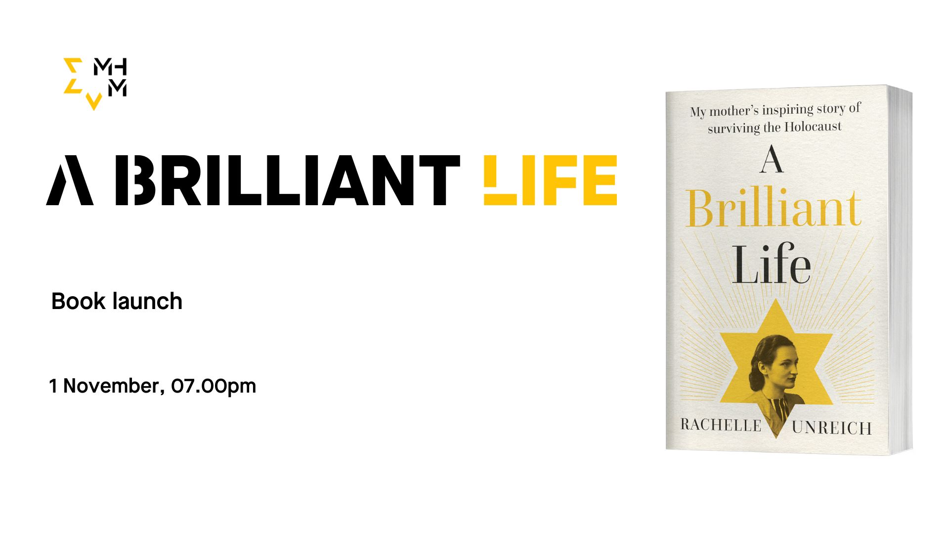 A Brilliant Life - Book launch - Melbourne Holocaust Museum